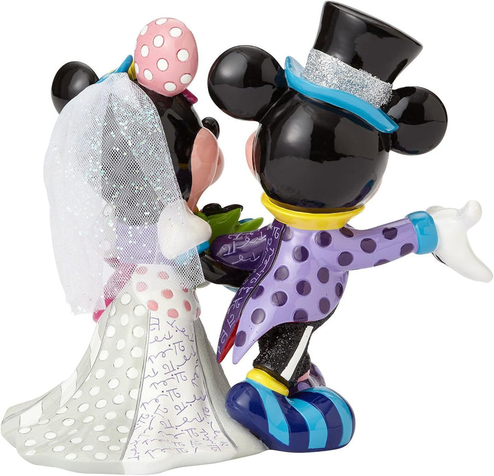 Disney 4058179 Figur Britto Mickey and Minnie Mouse Wedding, Resin, mehrfarbig, 22,2 x 15,9 x 19,7 c