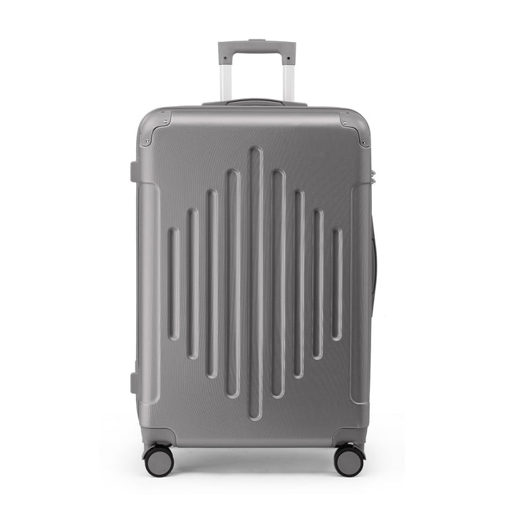LALAHO Zwillingsrollen Reisekoffer Koffer Trolleys Hartschale M-L-XL-Set (Dunkelgrau, M, 55CM) Dunke