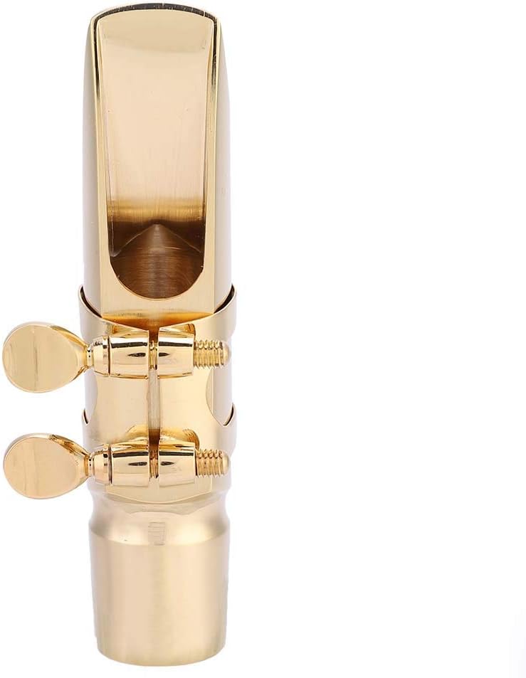 Saxophon 7C Mundstück, Es Alt Saxophon 7C Mundstück Metall mit Cap Pads Musikinstrumente Zubehör