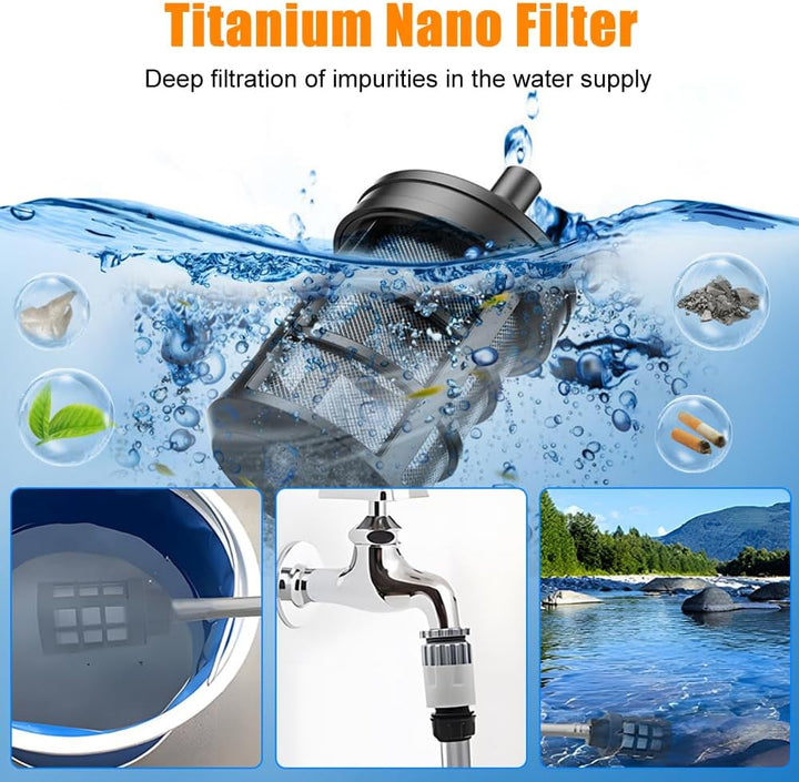 Akku Hochdruckreiniger für Dewalt akku,mit 6-in-1 Multi-Sprühdüse,18V Mobiler Hochdruckreiniger,45 B