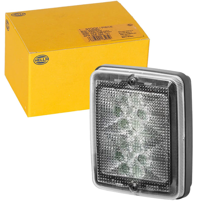 HELLA - Heckleuchte - LED - 24V - Einbau/Schraubanschluss - Lichtscheibenfarbe: transparent - Kabel: