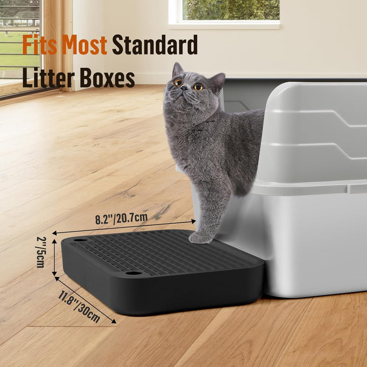 Katzentreppe, Katzentoilette Rampenmatte mit Filterfunktion, Katzenklo Stufen für automatische selbs