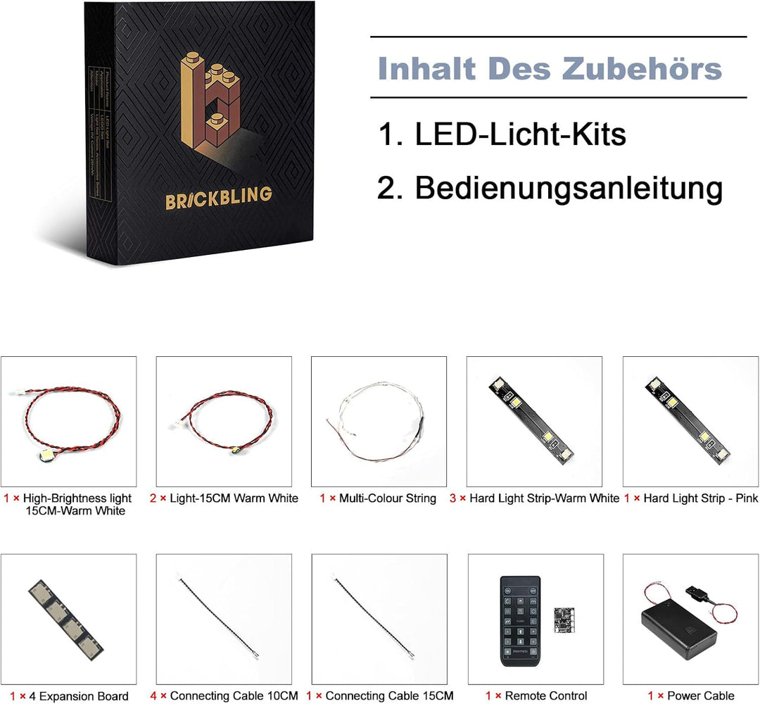 Fernbedienung Licht-Kit Kompatibel mit Lego 40809 Festive Gingerbread House (Kein Modell), Led Beleu