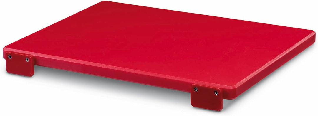 AUSONIA - 66410 FLEISCHER-SCHNEIDEBRETT AUS POLYETHYLEN 50 X 30 X 2, ROT, KANN AN WAND/MÖBEL BEFESTI