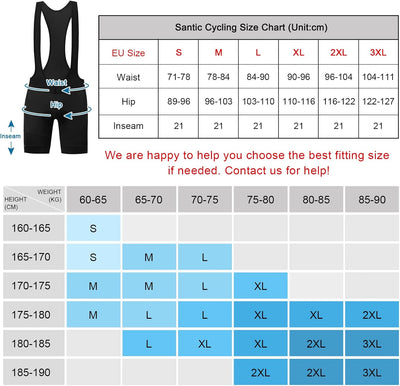 Herren Fahrradhose Kurz Trägerhose Fahrrad mit Sitzpolster Radhose Radlerhose, S
