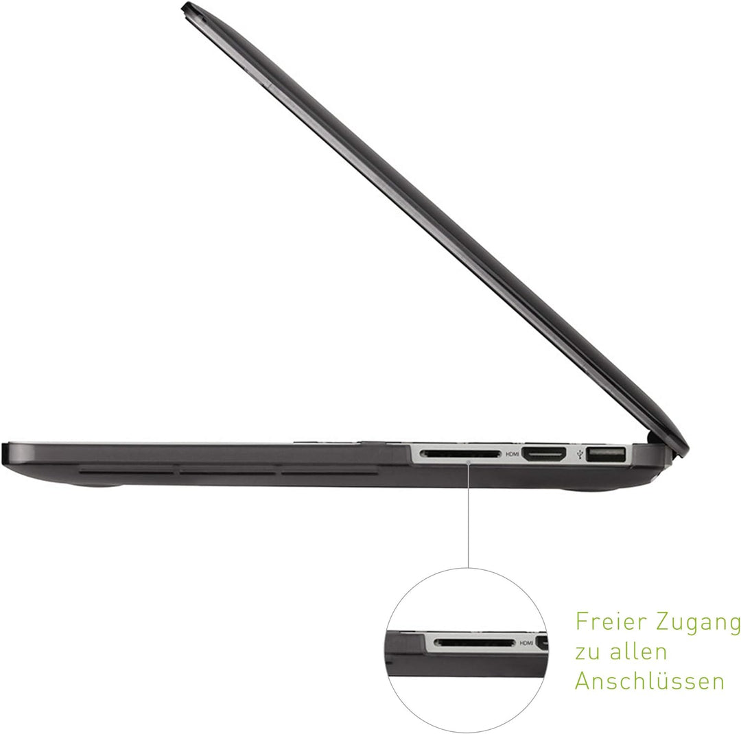 KMP Schutzhülle passend für MacBook Pro Retina 15“ (02/2013, 10/2013, 08/2014, 05/2015) – Anthracite