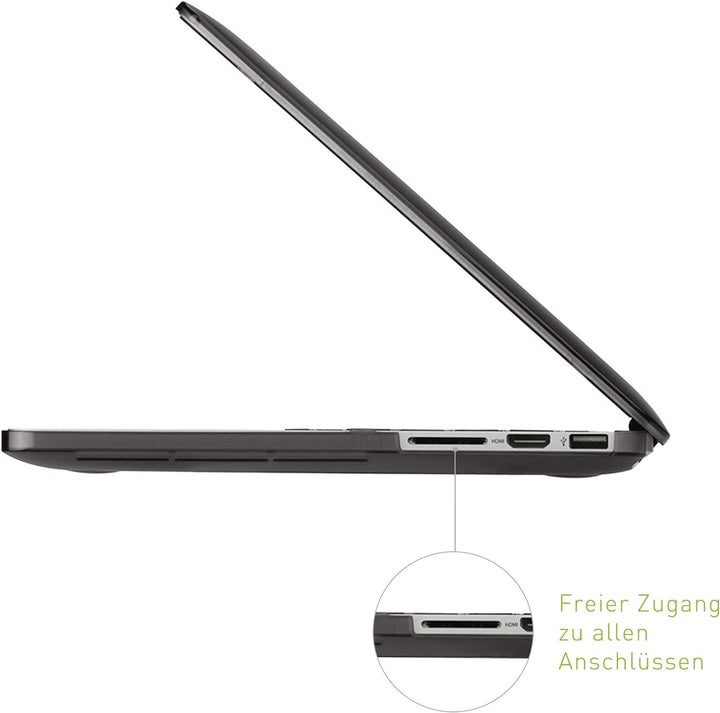 KMP Schutzhülle passend für MacBook Pro Retina 15“ (02/2013, 10/2013, 08/2014, 05/2015) – Anthracite
