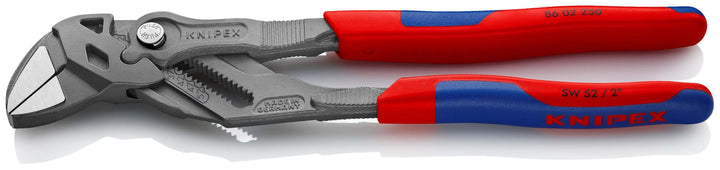 KNIPEX Zangenschlüssel, Multi-Schraubenschlüssel, Chrom-Vanadium, atramentiert, mit 2K-Griffen, 250