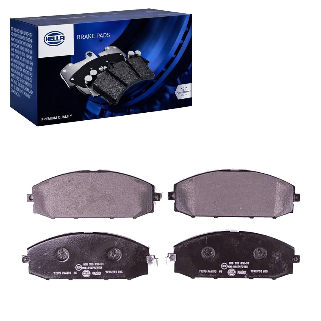 HELLA PAGID 8DB 355 010-511 Bremsbelagsatz - T1370 - Dicke/Stärke: 19mm - Bremssystem: Akebono - mit