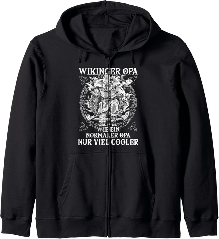 Nordische Mythologie Wikinger Opa Nordmann & Wikinger Kapuzenjacke