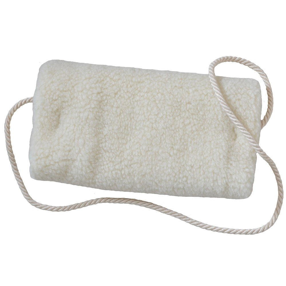 SamWo, Schafwoll-Muff aus natürlicher Merino Schurwolle vom lebenden Schaf, Wollweiss