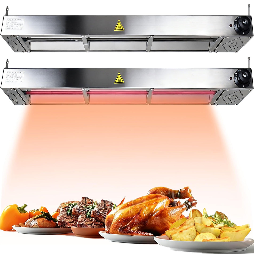 Wärmebrücke Küche Gastro, Edelstahl Hängende Speisenwärmer Lampe Einstellbare Temperatur, Kommerziel