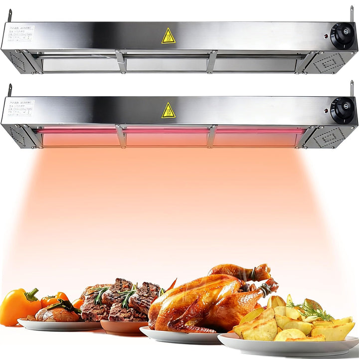 Wärmebrücke Küche Gastro, Edelstahl Hängende Speisenwärmer Lampe Einstellbare Temperatur, Kommerziel