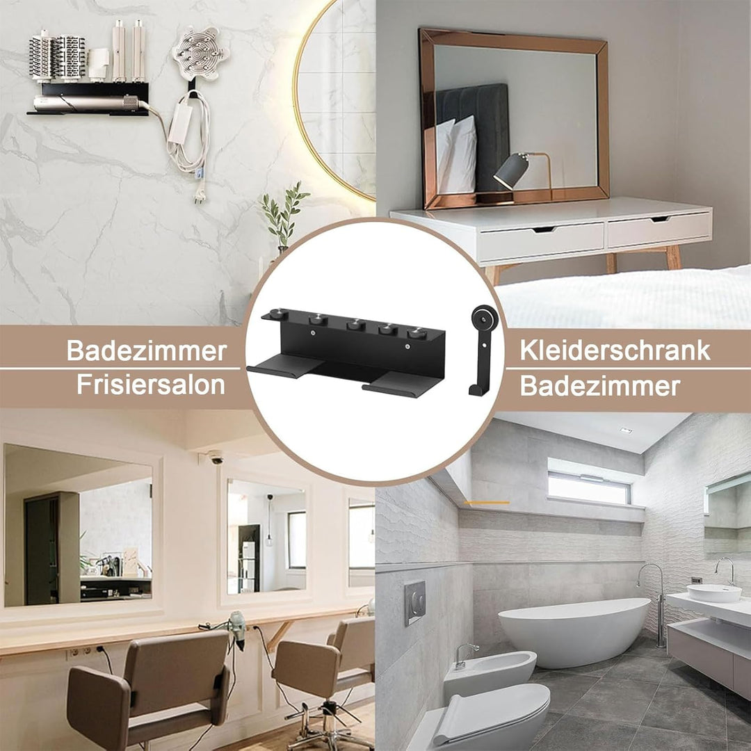 Haartrocknerhalter für Shark Flex Style, Wandhalterung, kompatibel mit Shark FlexStyle, Lockenstab O