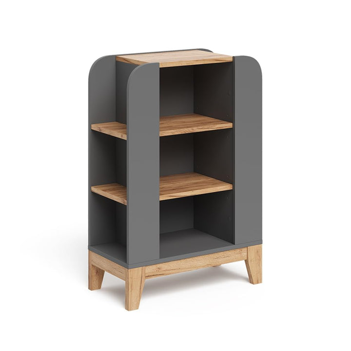 VitaliSpa Kinderregal Malia, Artisan/Grau, 60 x 88 cm mit 9 fächern, mit höhenverstellbaren Einlegeb