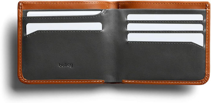 Bellroy Hide & Seek – dünne, klassische Lederbörse, optionaler RFID-Schutz (max. 12 Karten plus Sche