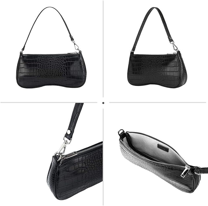 JW PEI Damen Eva Schulter Handtasche Schwarz, Schwarz