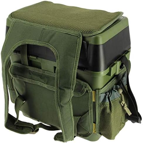 NGT Session' Seat Box-System mit Canvas-Rucksack-Übermantel, grün, Einheitsgrösse