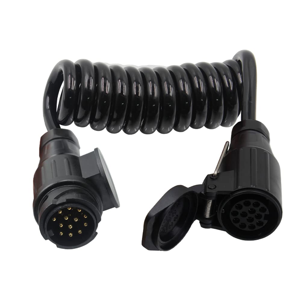 Sun3drucker 13-polig Anhänger Verlängerungskabel Stecker Adapter - 2M Anhänger Adapterkabel Kupplung