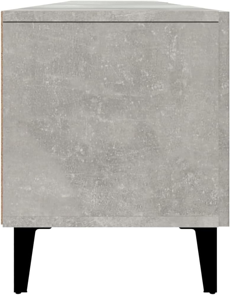 vidaXL TV-Schrank Betongrau 180x31,5x40 cm Holzwerkstoff, Betongrau