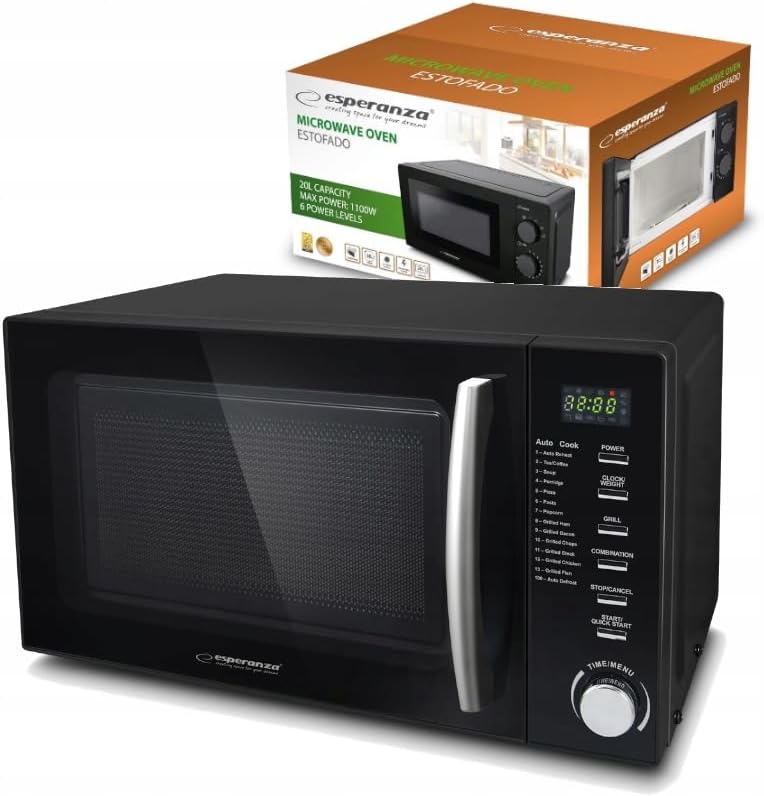 Esperanza EKO010 Microwave Oven 1200W Black