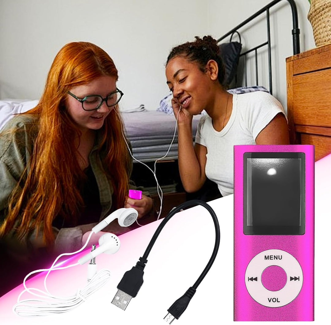 MP3-Player/MP4-Player Bluetooth 5.0, 1.8" Tragbarer HiFi-Musikplayer mit Verlustfreiem Sound und Lau