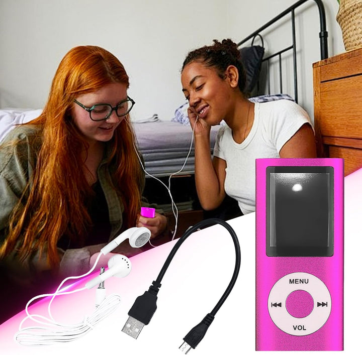 MP3-Player/MP4-Player Bluetooth 5.0, 1.8" Tragbarer HiFi-Musikplayer mit Verlustfreiem Sound und Lau