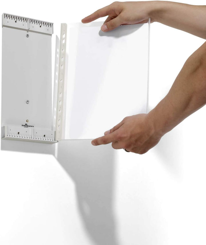 Durable Sichttafelwandhalter Function Wall module 20, für 20 Sichttafeln (nicht enthalten), grau, 56