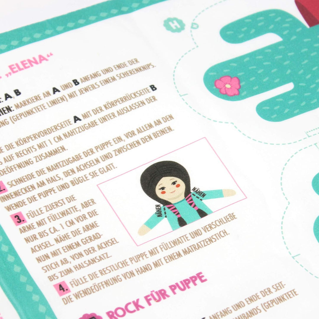 kullaloo KINDERLEICHT - Cut & Sew Stoff als Panel auf Popeline/Baumwolle zum selber Nähen (Just be L