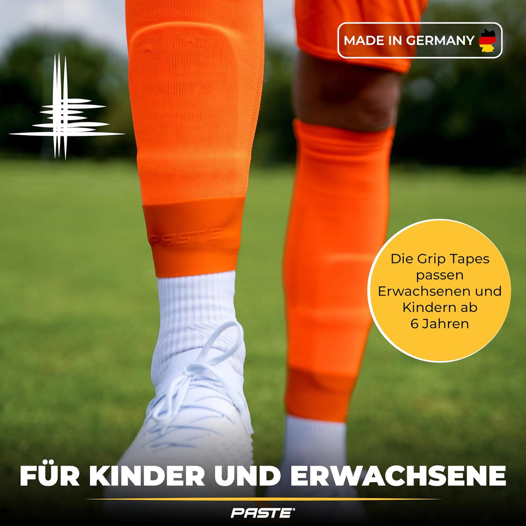PASTE ® Schienbeinschonerhalter aus Silikon - DAS ORIGINAL - Fussball für Herren, Damen & Kinder Ora
