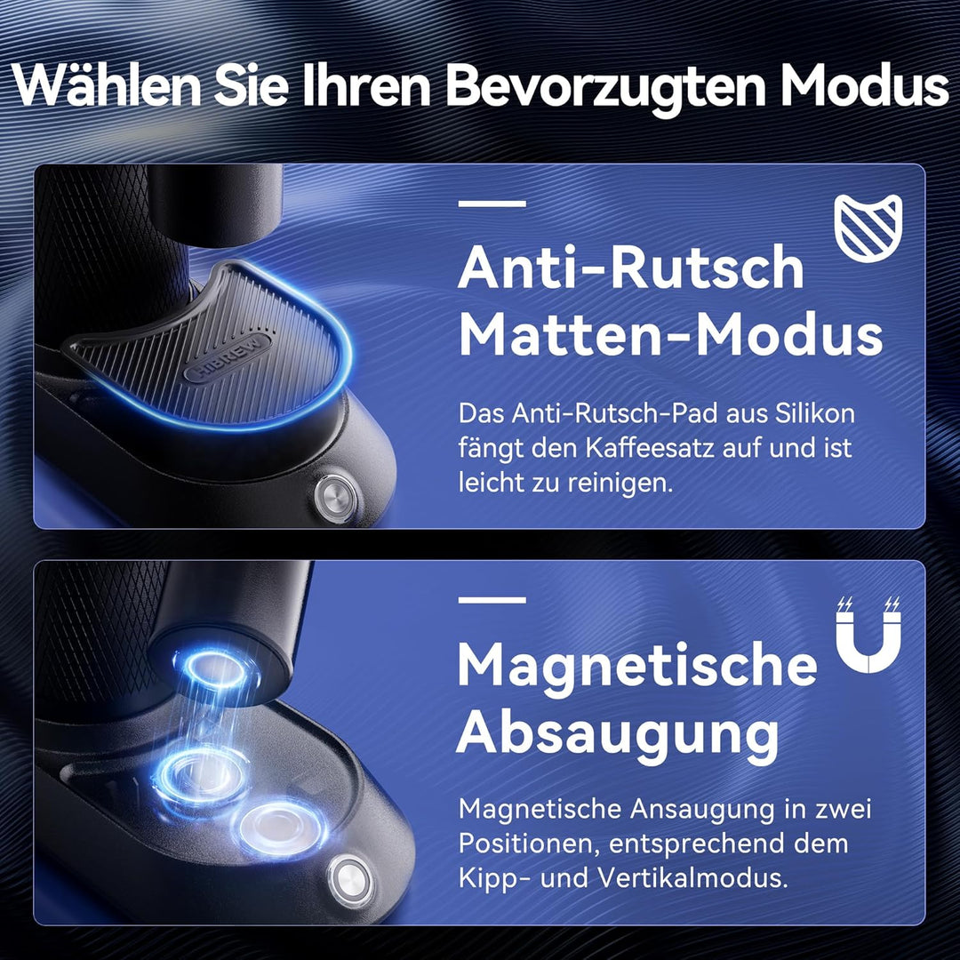 HIBREW G5 Kaffeemühle Kegelmahlwerk, Espressomühle, Einzelbehälter, Aluminiumgehäuse, 36 einstellbar