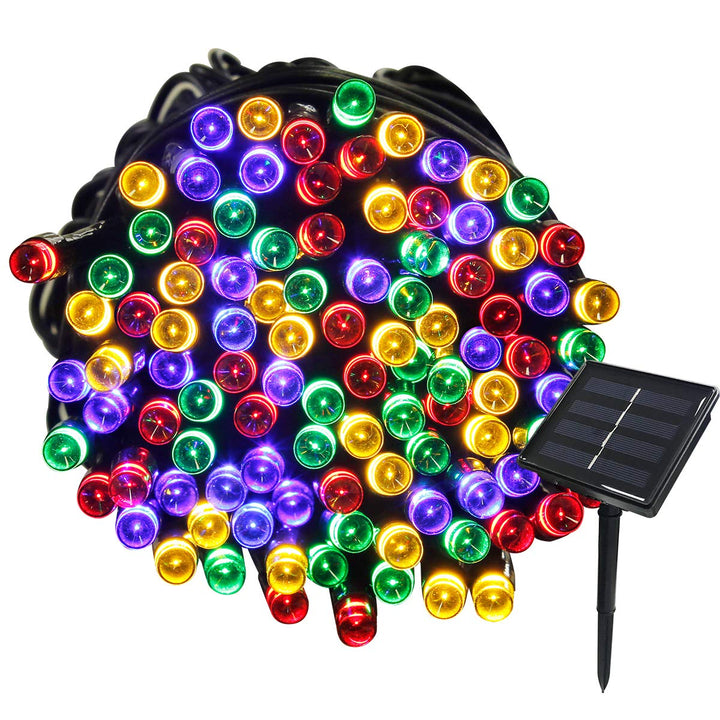 Solar Lichterkette Aussen, 22m 200 LED 8 Modi Wasserdicht LED Aussenlichterkette, Dekorative Beleuch