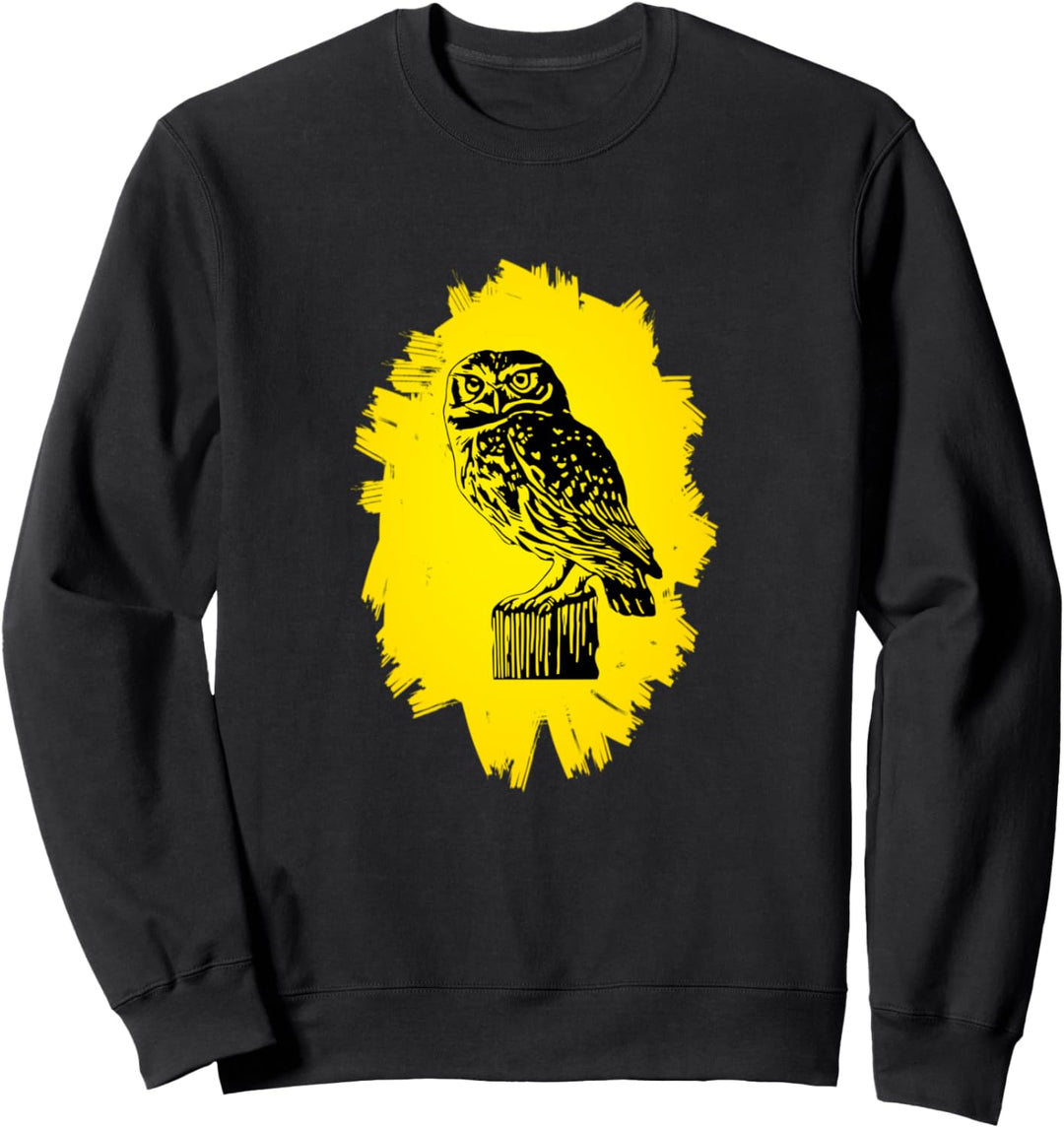 Eule Raubvogel Motiv Vögel Tiere Krallen Schnabel Eulen Sweatshirt