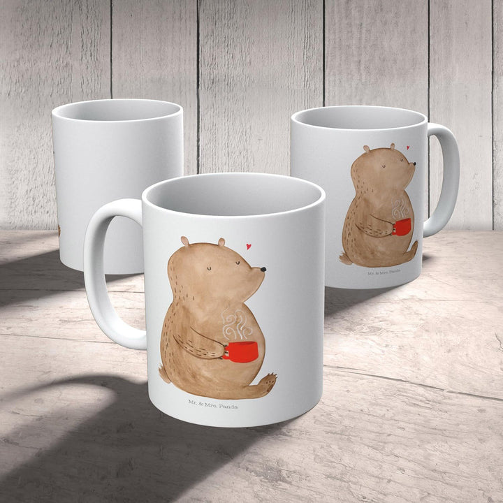 Mr. & Mrs. Panda Plastikbecher Bär Kaffee - Geschenk, Bären, Kindertasse, Haferl, Camping Tasse, Mot
