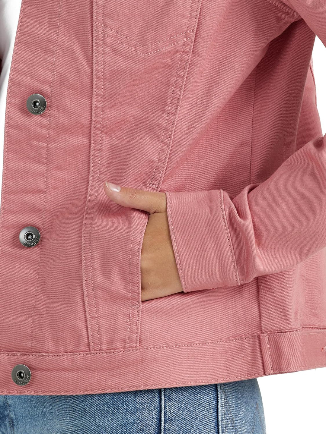 Wrangler Authentics Damen Jeansjacke XS Dusty Rose, XS Dusty Rose