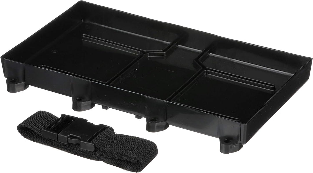 Seachoice Battery Tray with Hold Down Strap, Group 29/31,Black