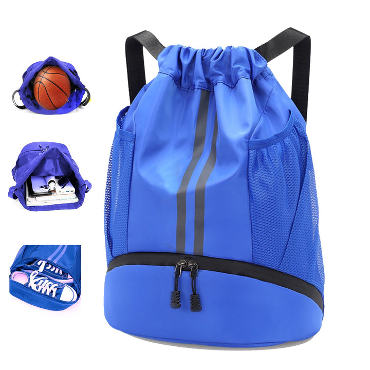 Sportbeutel mit Schuhfach - Wasserdichter Kordelzug Rucksack für Damen & Herren - Gymbag & Turnbeute