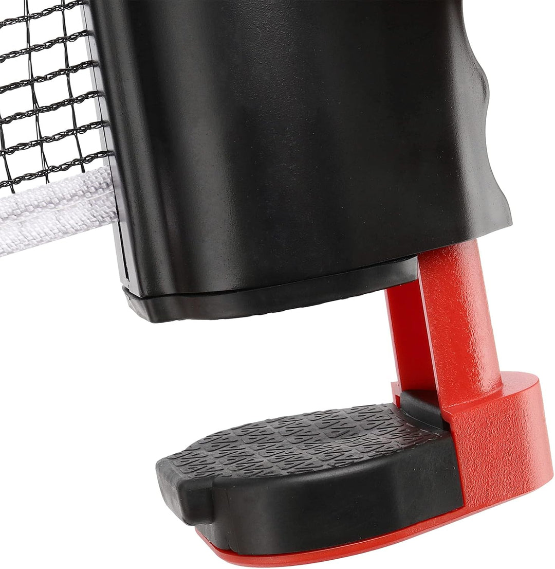 Tischtennis Set mit Netz, 4 Tischtennisschläger, 1 Einziehbarem Tischtennisnetz, 6 Tischtennis Bälle