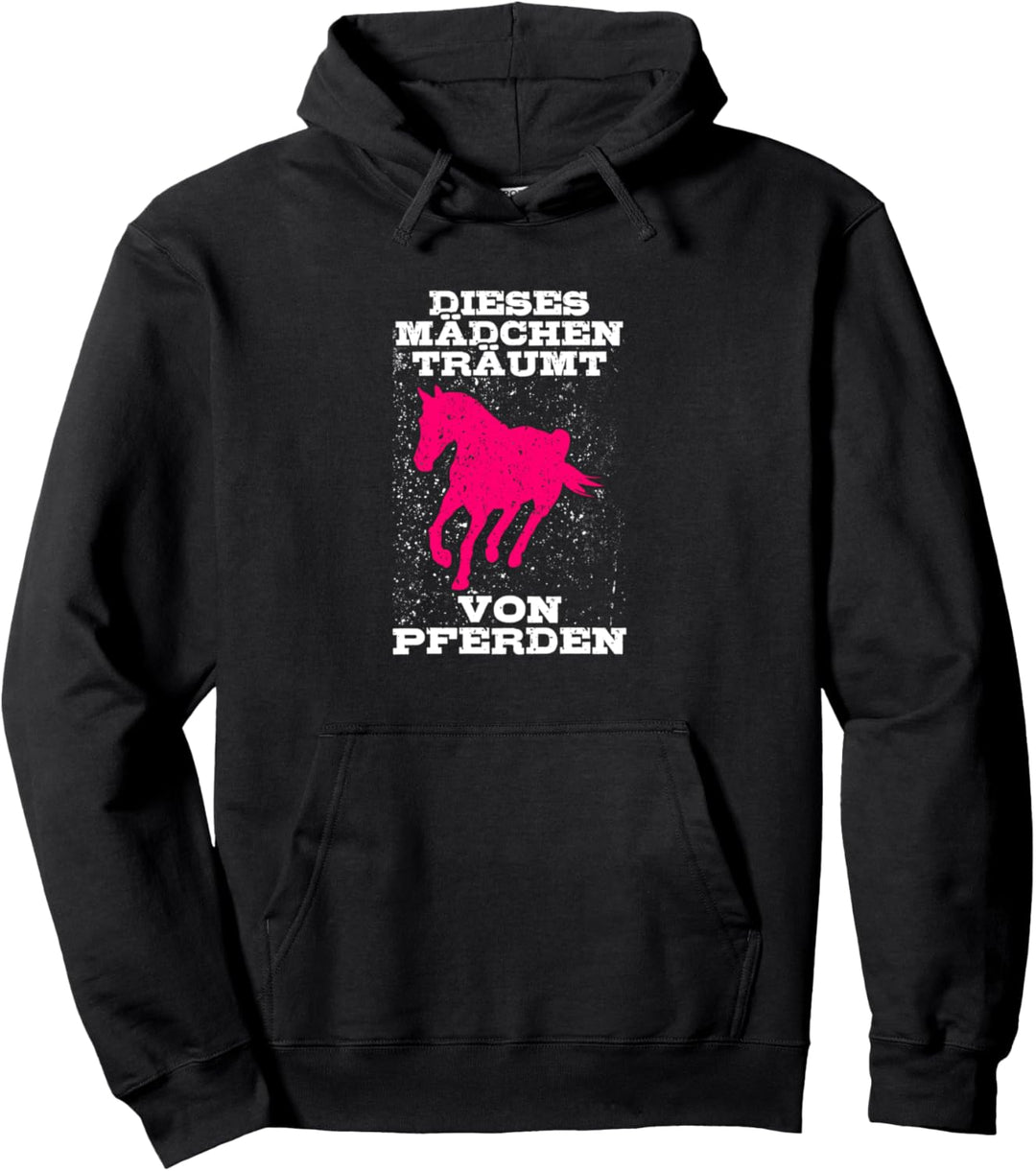 "Dieses Mädchen TRÄUMT von Pferden" Reiter Reiterin Pferd Pullover Hoodie