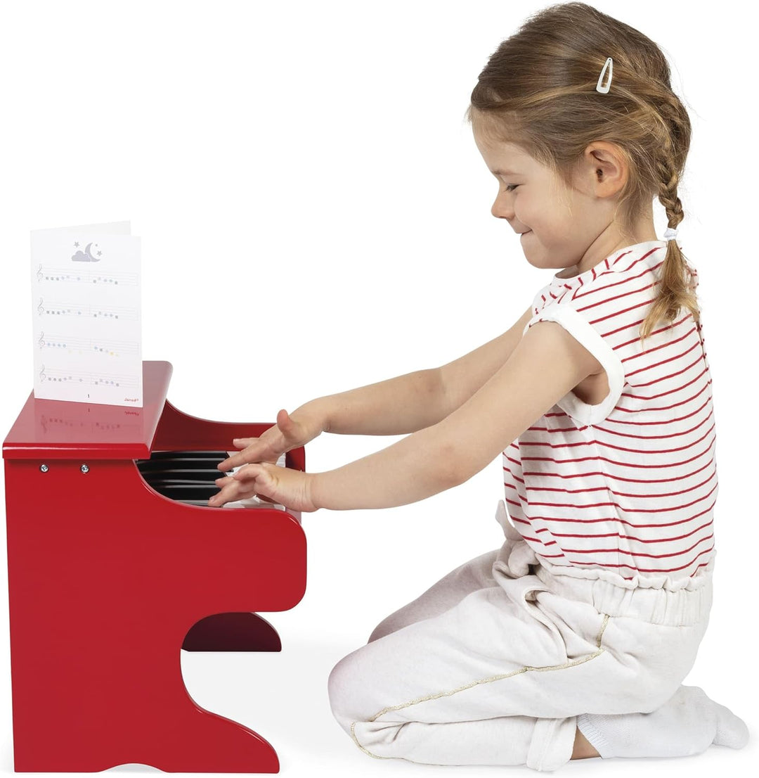 Janod - My First Confetti Elektronisches Holz-Klavier, Kinder-Musikinstrument, Spielzeugnachbildung
