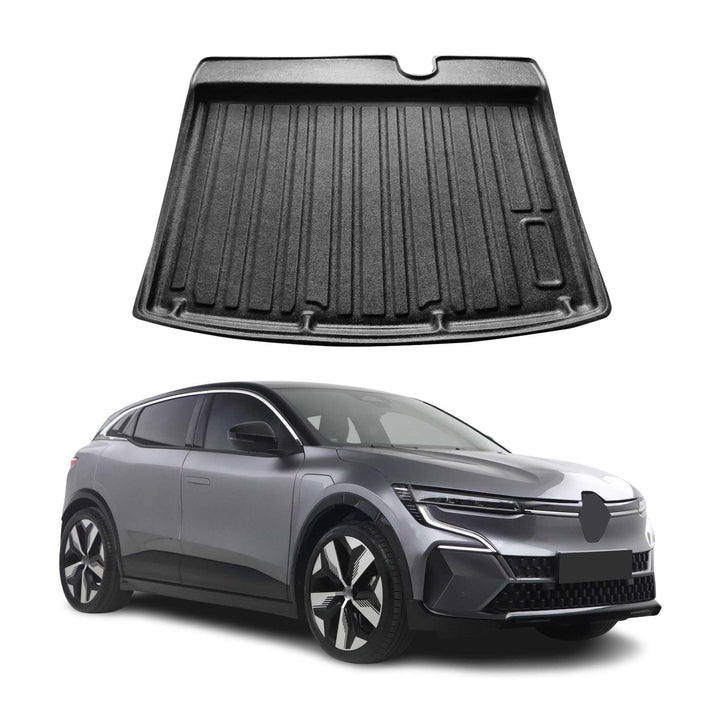 OMAC Kofferraumwanne Laderaumwanne kompatibel mit Renault Megane E-Tech 2022-2026 TPE Gummi Schwarz