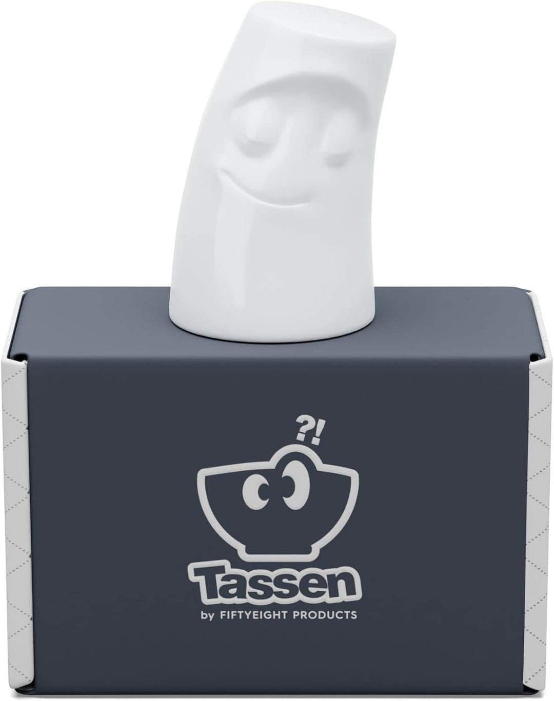 FIFTYEIGHT PRODUCTS / Salzstreuer Würzschmusie „Verschmust“ (Porzellan, Made in Germany) Weiss