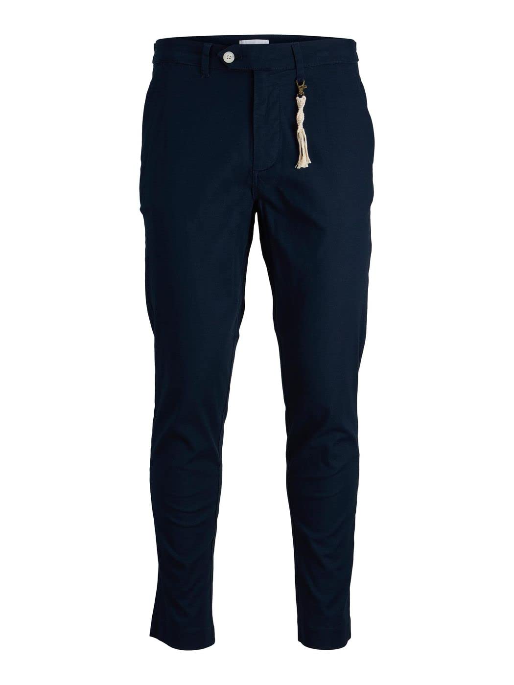 JACK & JONES Herren Jpstace Jjsky Linen AKM Navy Blazer Hose 28W / 32L Navy Blazer, 28W / 32L Navy B