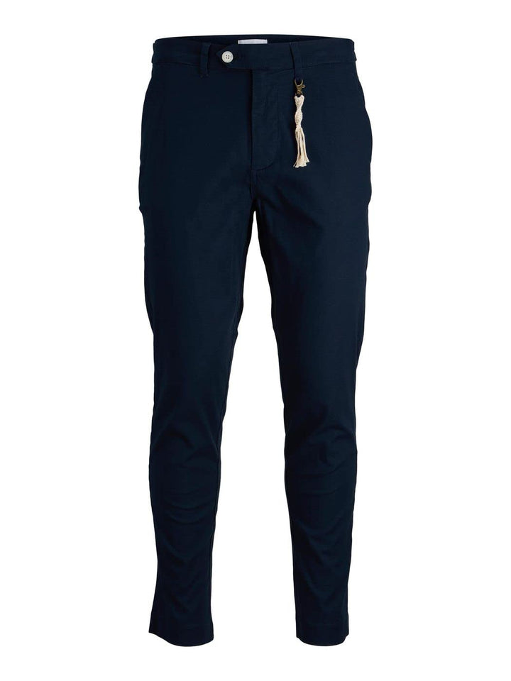 JACK & JONES Herren Jpstace Jjsky Linen AKM Navy Blazer Hose 28W / 32L Navy Blazer, 28W / 32L Navy B