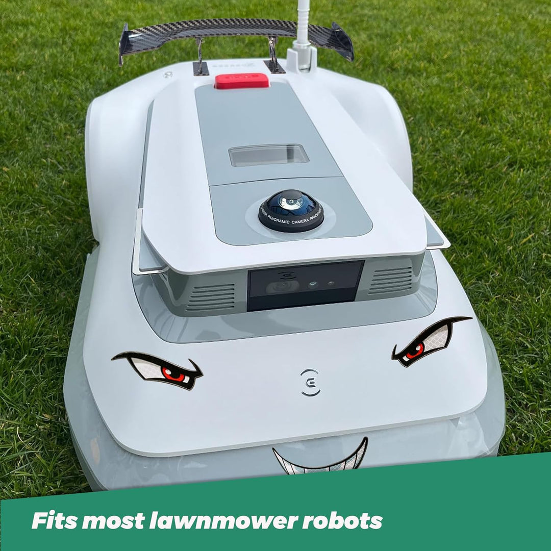 Mähroboter Deko, Worx Tuning - Aufkleber Mähroboter I Mähroboter Spoiler I Heckflosse für Worx M500