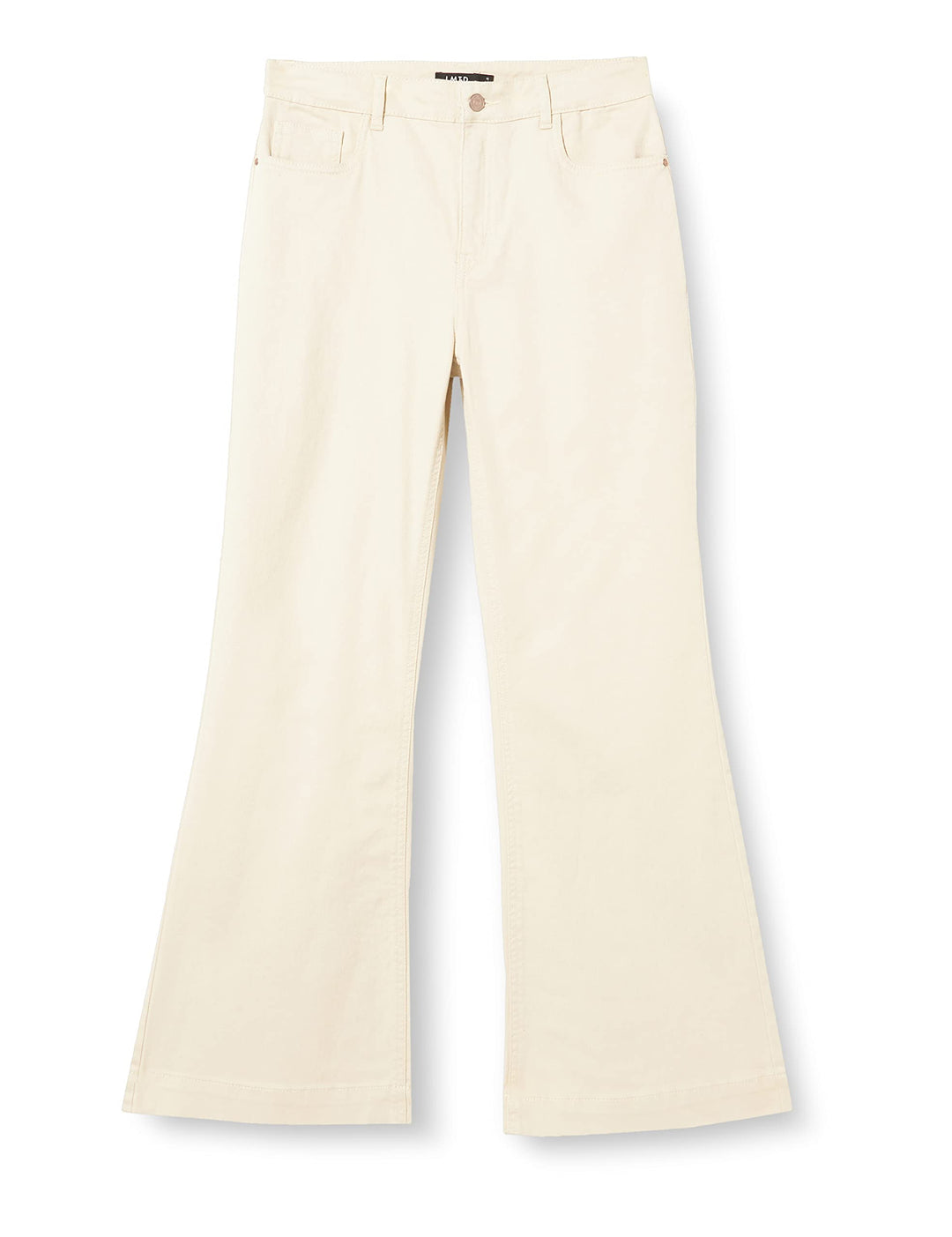 NAME IT Mädchen Nlftazza TWI Hw Bootcut Pant Noos Jeanshose, Oatmeal