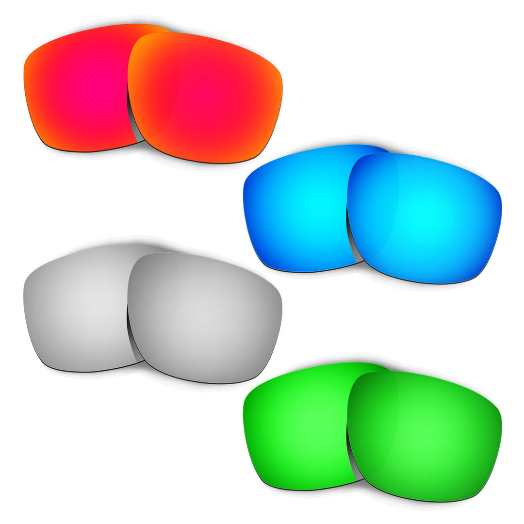 HKUCO Plus Replacement Lenses For Oakley Sliver - 4 pair Combo Pack