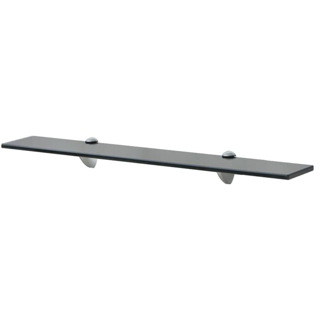 vidaXL Wand Regal Glasregal Glasboden Glasablage Badregal Schwarz 70x10 cm 8 mm 70 x 10 cm/1 Schwarz