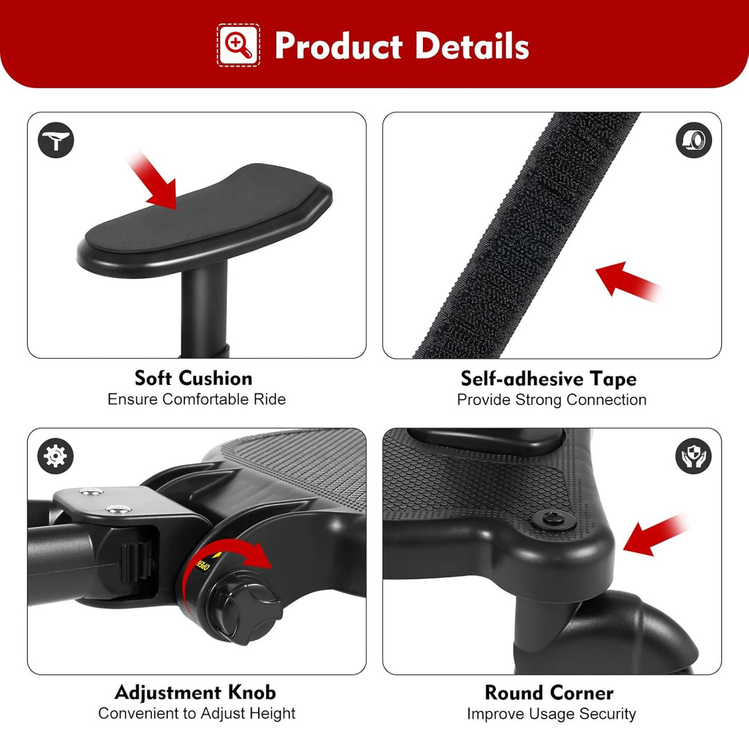 Universal Kinderwagen Skateboard Kinder Skateboard mit Sitz Strassen Skateboard Reise Kinderwagen Ro