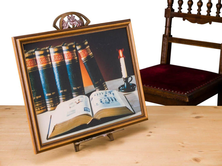 aubaho Staffelei Bildhalter Notenständer Buchständer Ständer Eisen antik Stil 42cm
